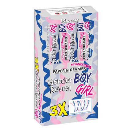 Gender Reveal Pink confetti shooter