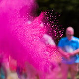 Poeder gender reveal roze