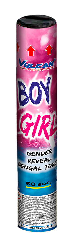 Gender Reveal bengaalse fakkel - roze