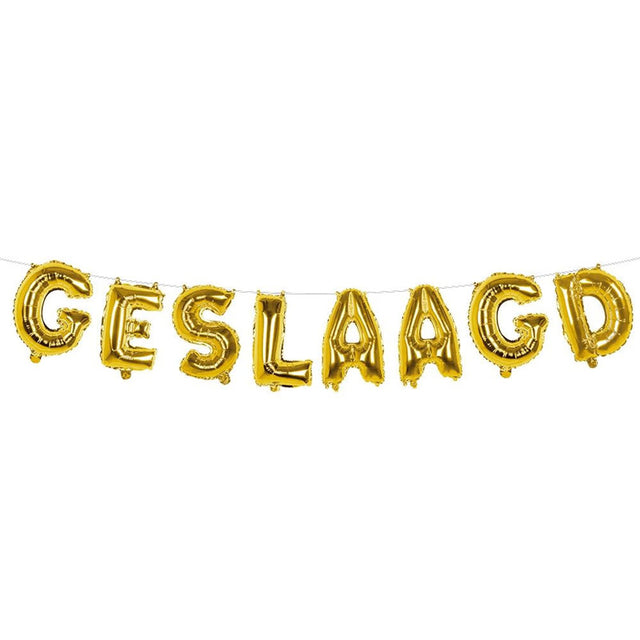 Geslaagd Folieballon - 40 cm - goud