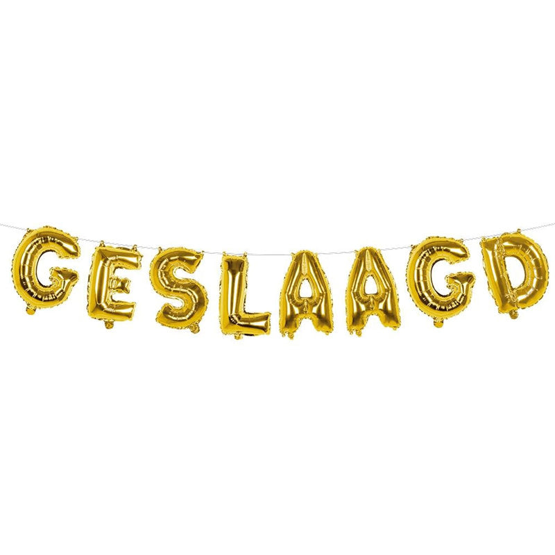 Geslaagd Folieballon - 40 cm - goud