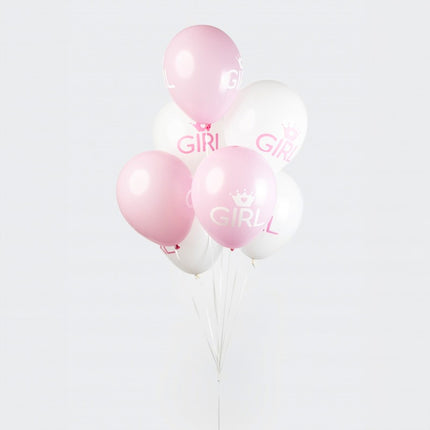 Baby girl Ballonnen - 8 stuks - 30 cm
