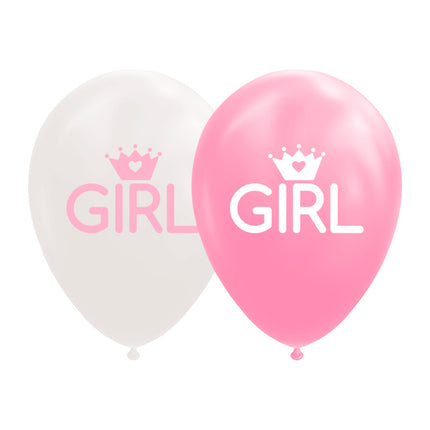 Baby girl Ballonnen - 8 stuks - 30 cm
