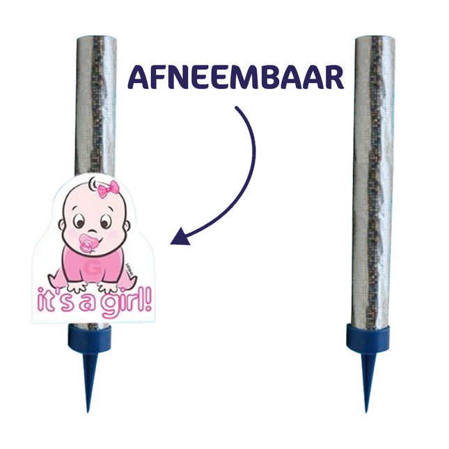 Gender reveal fontein - it's a Girl