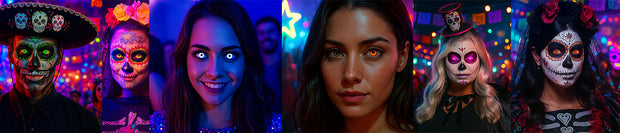 Glow in the dark lenzen