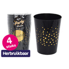 Goud zwarte bekers
