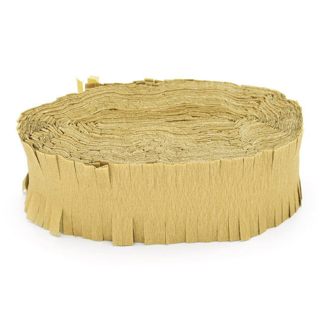 Crêpeslinger - 24 meter - goud