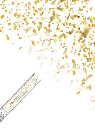 Confetti shooter - 30 cm - gold