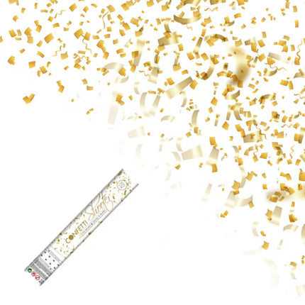 Confetti shooter - 30 cm - goud