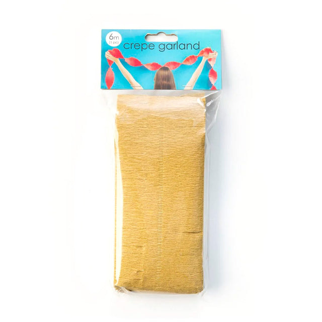 Crêpeslinger - 6 meter - goud