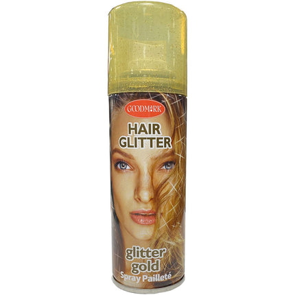 Haarspray glitter goud - 125 ml