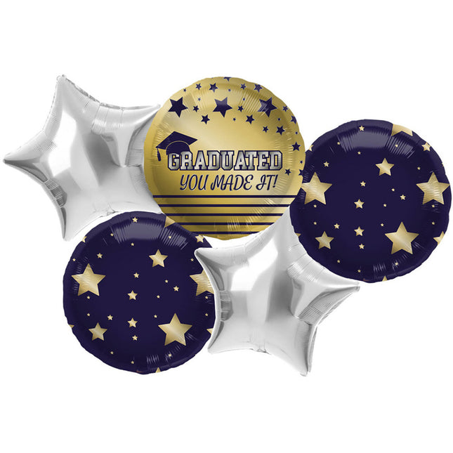 Folieballon - 45 cm - 5 stuks - Academic Elegance