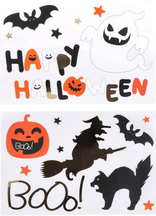 Halloween Window Stickers - 18 Stickers