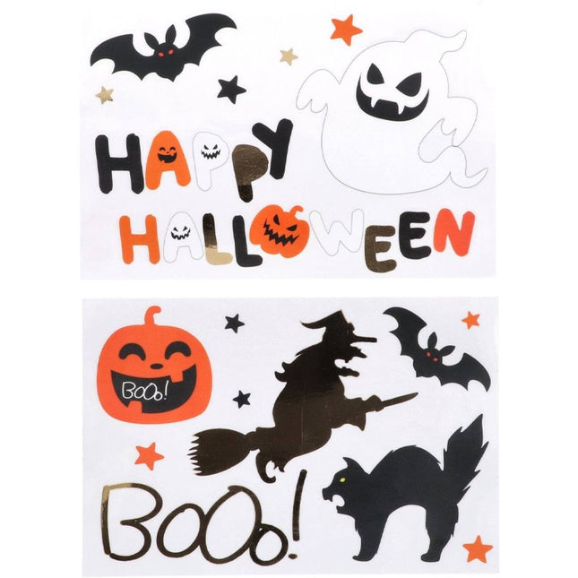 Halloween Raamstickers - 18 stickers