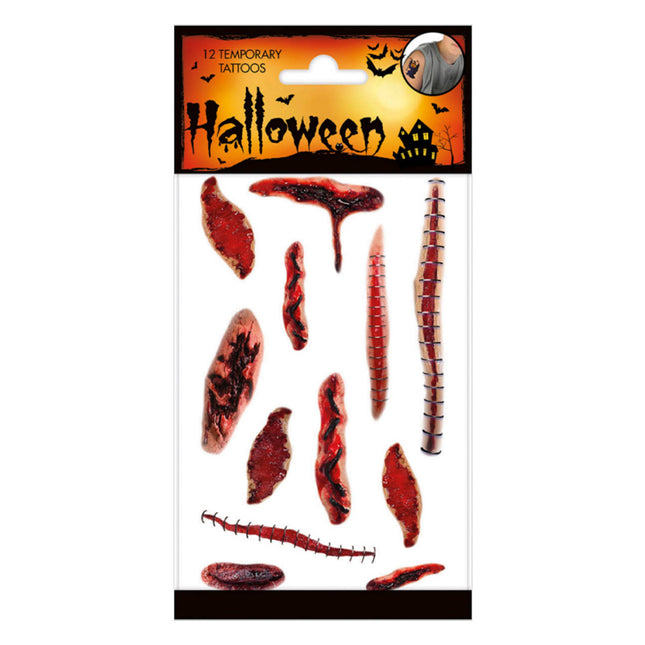 Halloween - Tattoos wonden