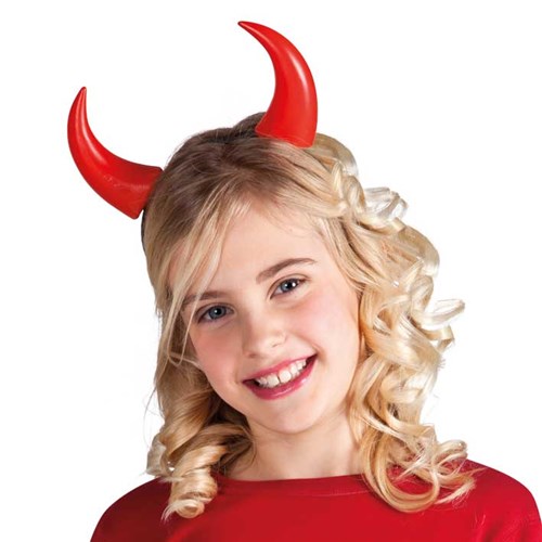 Rode duivel hoorntjes tiara