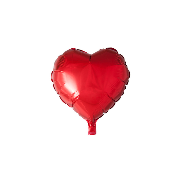 Folieballon hart - 46 cm - rood
