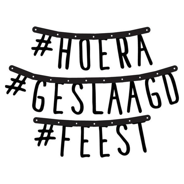 Geslaagd Letterslinger - 150 cm