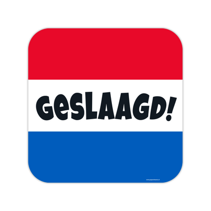 Geslaagd Huldeschild - 50 x 50 cm
