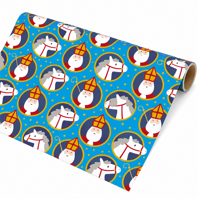 Sinterklaas inpakpapier Sint - 250 x 46,5 cm