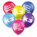 K3 Balloons - 6 pieces - 23 cm