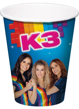 K3 paper cups - 6 pieces - 250ml