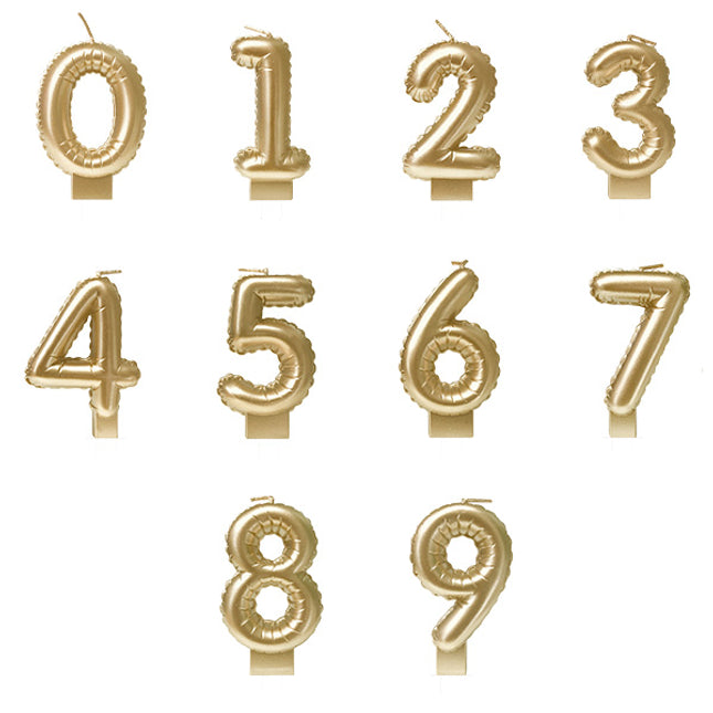 Kaars - 10 cm - goud