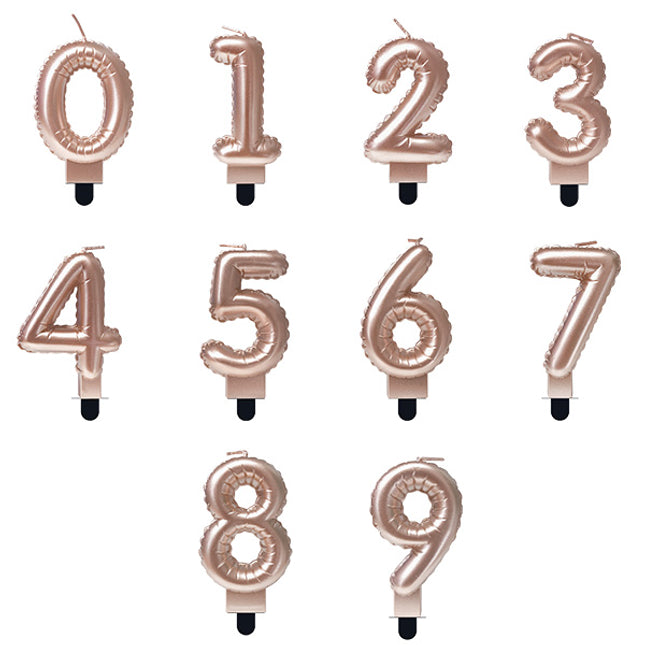 Kaars - 10 cm - roségoud