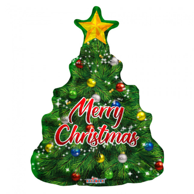 Folieballon - 92 cm - Kerstboom