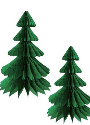 Kerstboom honeycombs - 2 stuks (30 & 20 cm)