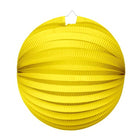 Lampion - 25 cm - rond - geel