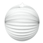 Lampion - 25 cm - rond - wit