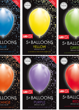 LED Ballonnen - 5 stuks - 30 cm