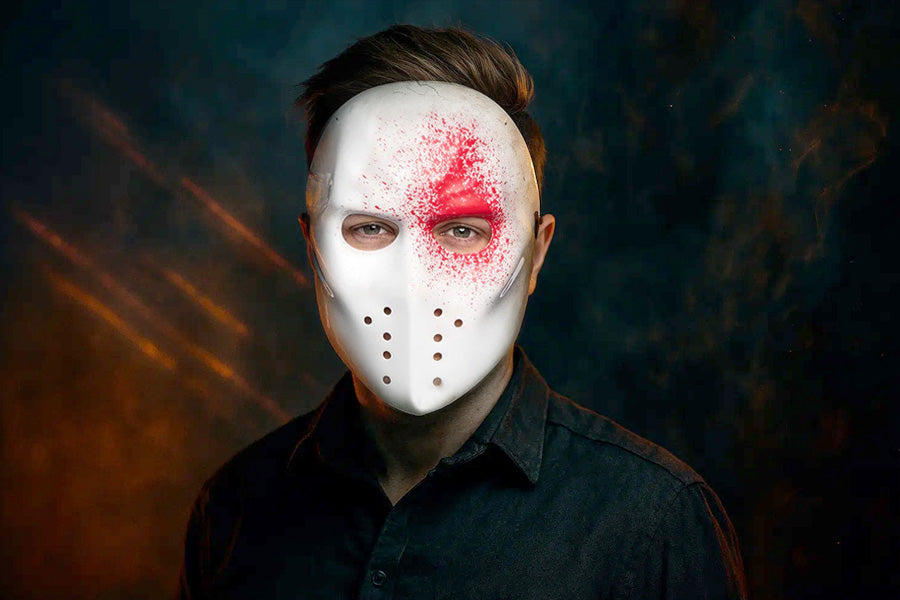 Masker ijs hockey horror