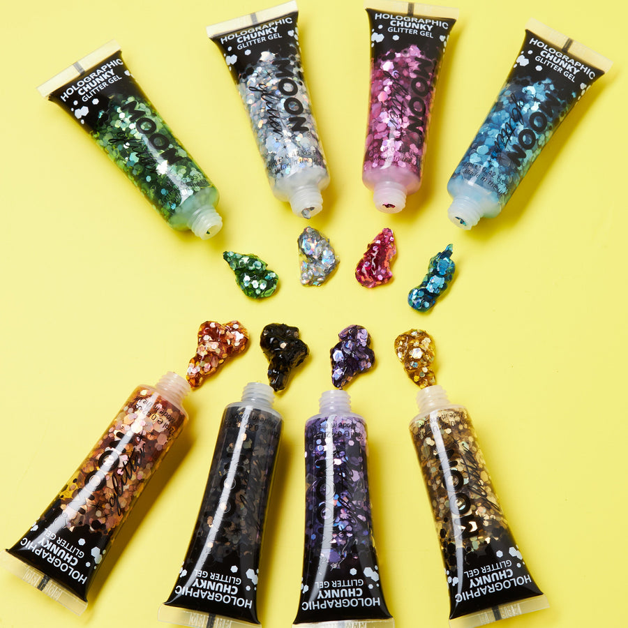 Moon Creations Holographic Chunky Glitter Gel — productreeks en toepassing