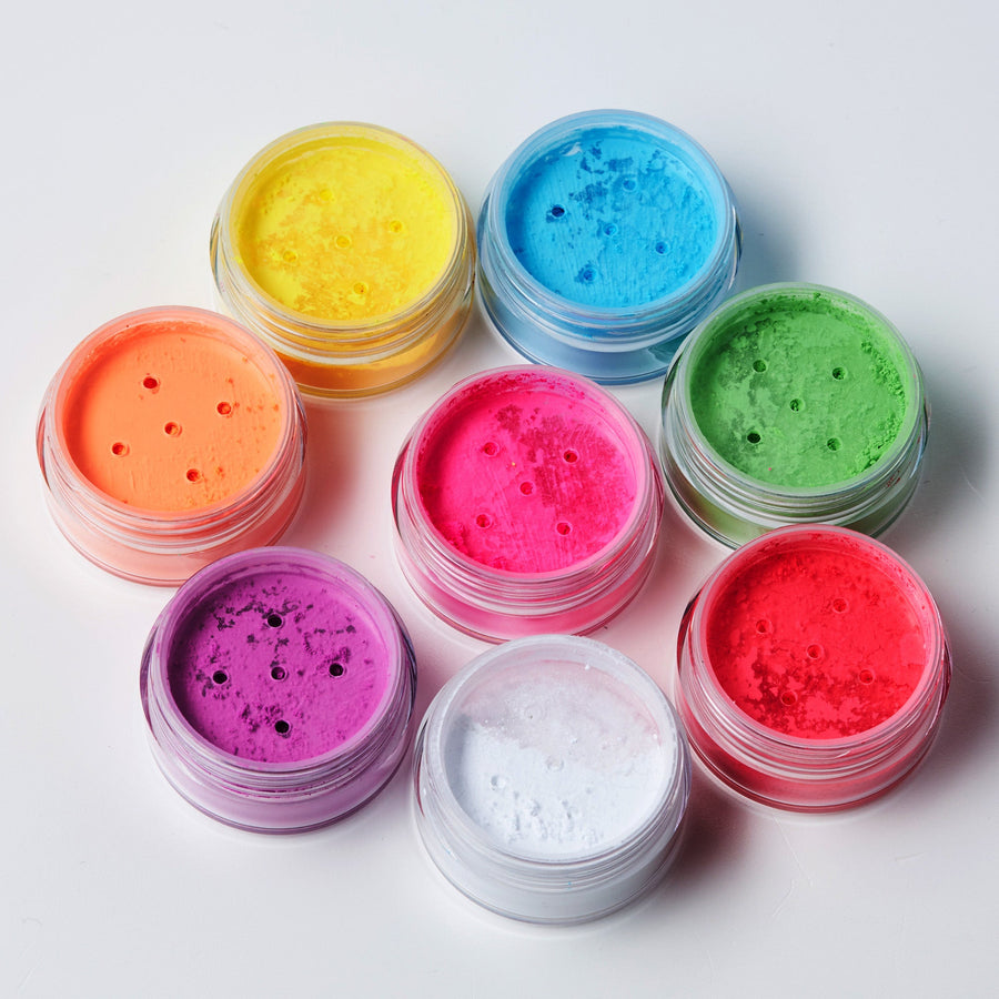 Moon Creations Neon UV Pigment Shakers — productreeks en toepassing
