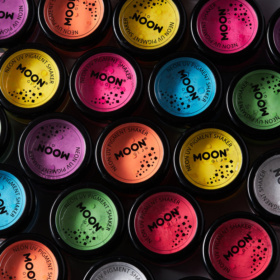 Moon Creations Neon UV Pigment Shakers — productreeks en toepassing