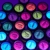 Moon Creations Neon UV Pigment Shakers — productreeks en toepassing