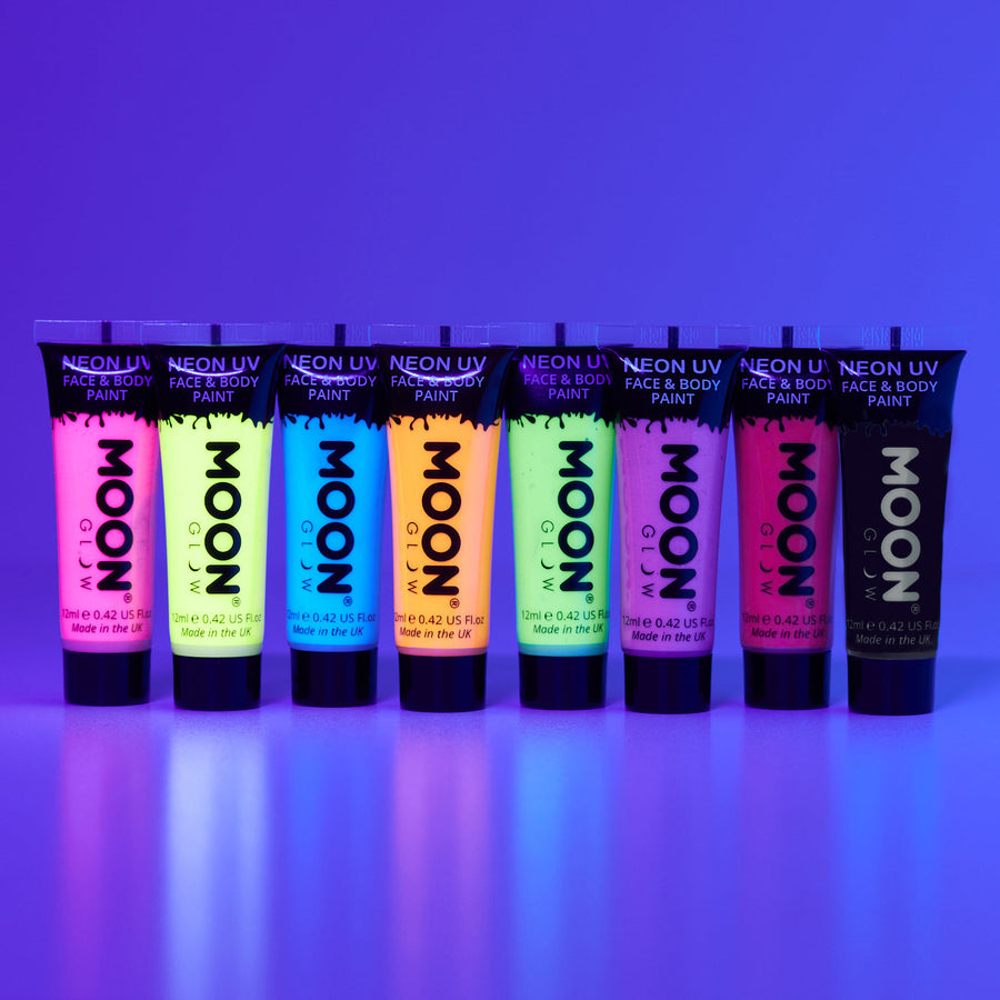 Moon Creations Neon UV Face & Body Paint — productreeks en toepassing