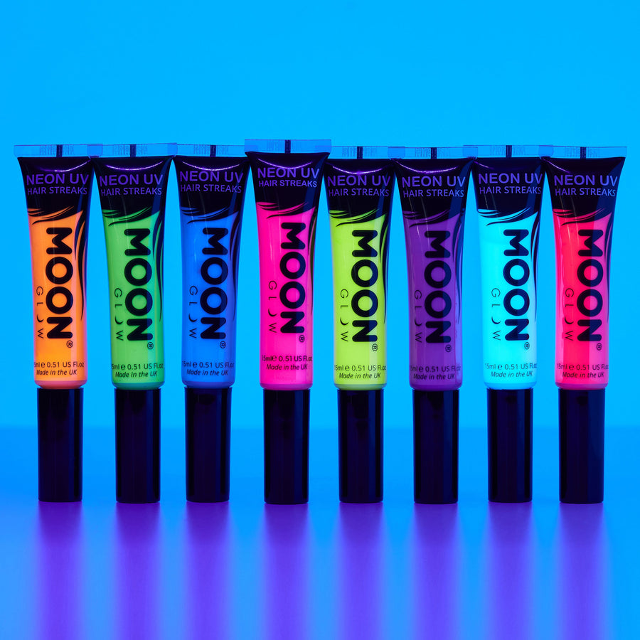 Moon Creations Neon UV Hair Streaks — productreeks en toepassing