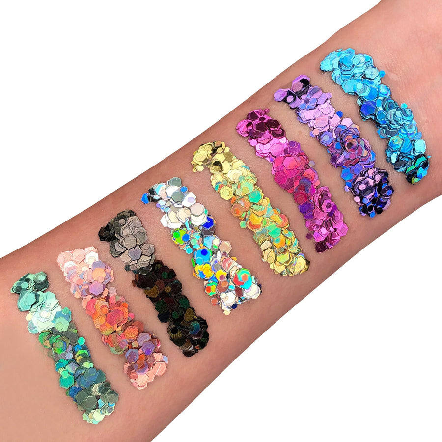 Moon Creations Holographic Chunky Glitter Gel — productreeks en toepassing