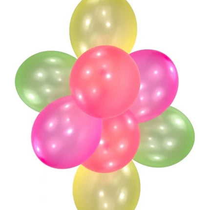 Ballonnen neon gekleurd - 10 stuks - 30 cm