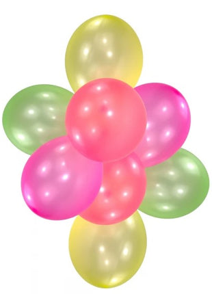 Balloons neon colored - 10 pieces - 30 cm