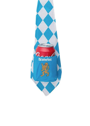 Oktoberfest tie with can holder