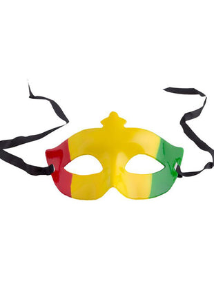 Carnival Eye Mask - Red/Yellow/Green