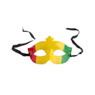 Oogmasker Carnaval - rood/geel/groen