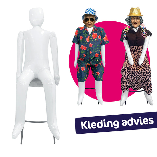 Opblaasbare Abraham/Sarah pop - 145 cm