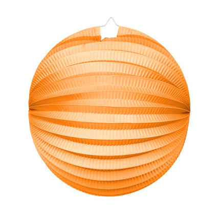 Lampion - 25 cm - rond - oranje