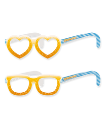 Oktoberfest papieren brillen - 8 stuks