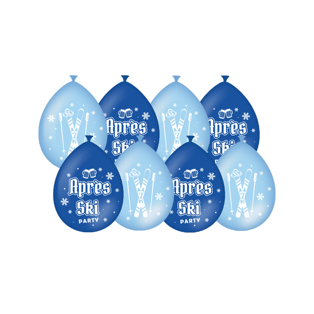 Après ski ballonnen - 8 stuks - 30 cm